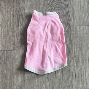 Pink and grey dog tank